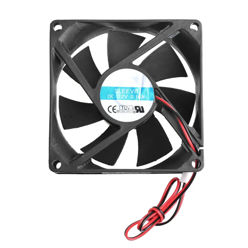 

BGEKTOTH высокое качество 80x80x25mm 12V 2-контактный Бесщеточный вентилятор охлаждения для компьютера Процессор Системы радиатора Бесщеточный вент...