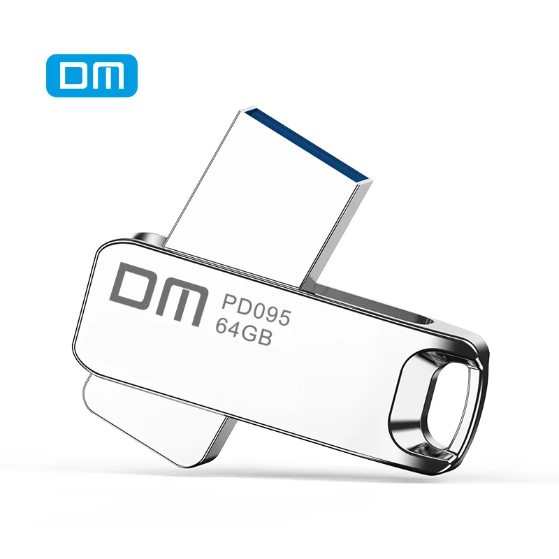 

USB-флеш-накопитель DM PD095, 32 ГБ, металлическая Стандартная карта памяти 64 ГБ, реальный объем 16 ГБ, серебристый U-диск