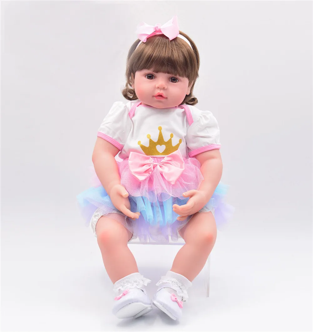 60 см куклы Reborn Babies 3/4 силиконовые руки и ноги мягкие boneca детские игрушки для