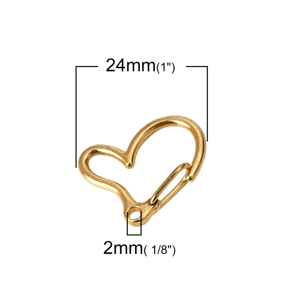 DoreenBeads брелок из цинкового сплава и аксессуары золотого цвета для ключей DIY