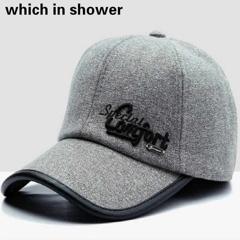 Зимняя кепка Snapback с ушным клапаном Мужская утолщенная теплая Осенняя