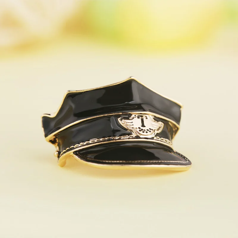 Мужская и Женская Брошь Funmor эмалированная брошь в форме полицейской шапки