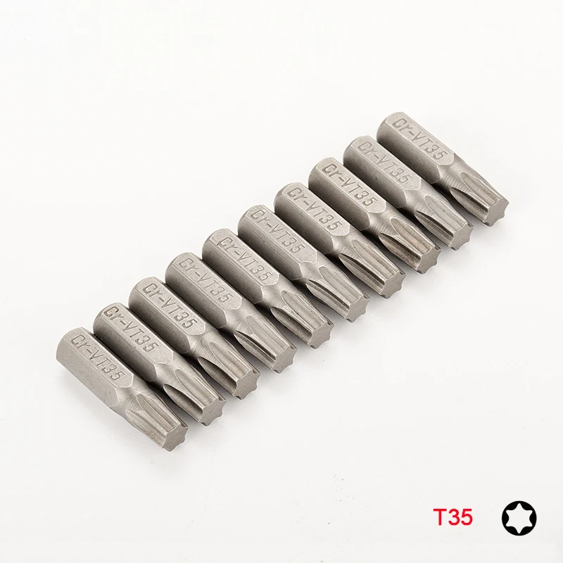 10 или 8 шт. отвертка Torx Набор бит 1/4 шестигранный хвостовик звезда T8 T10 T15 T20 T25 T30 T35 T40 отвертка Биты для дома ручные инструменты