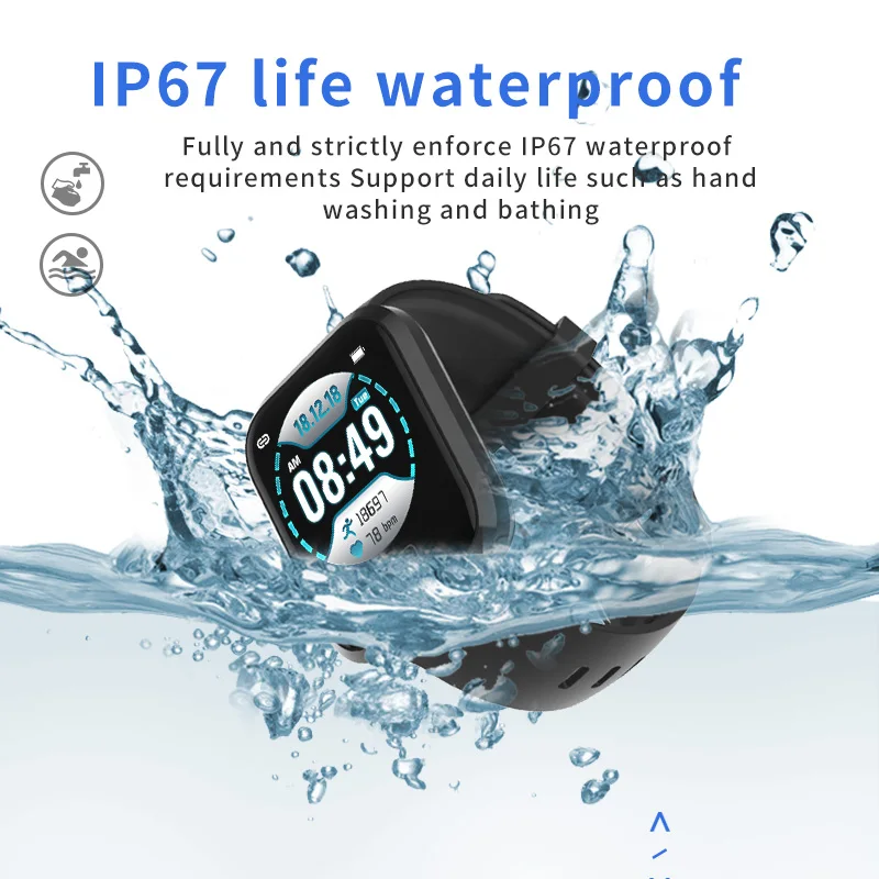Умные часы фитнес сенсорный экран P30 IPX67 водонепроницаемый монитор Спорт Бег