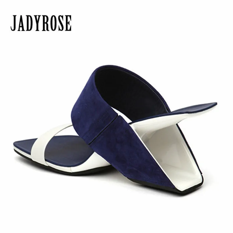 Jady Rose/Новинка года; женские босоножки на необычном каблуке-шпильке; летние шлепанцы на высоком каблуке; сандалии-гладиаторы; обувь на танкетке; женские пляжные шлепанцы