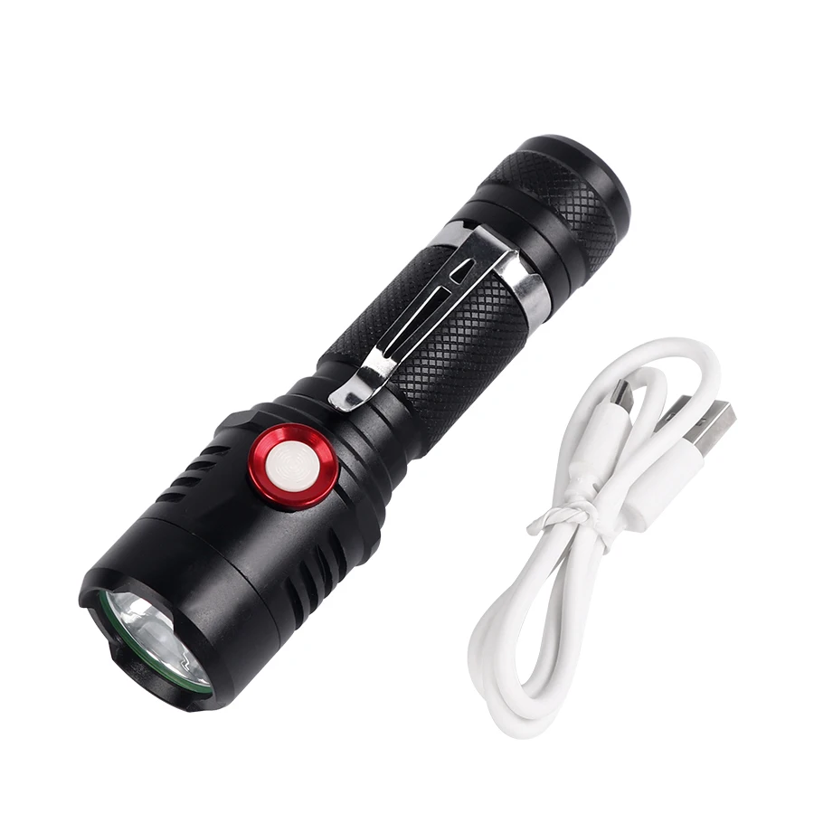USB Oplader Krachtige Super Heldere LED Zaklamp XML 3506 T6 20000 люмен 5 Modi Zoomen Torch Voor Outdoor Tactische Jacht|Фонарики и