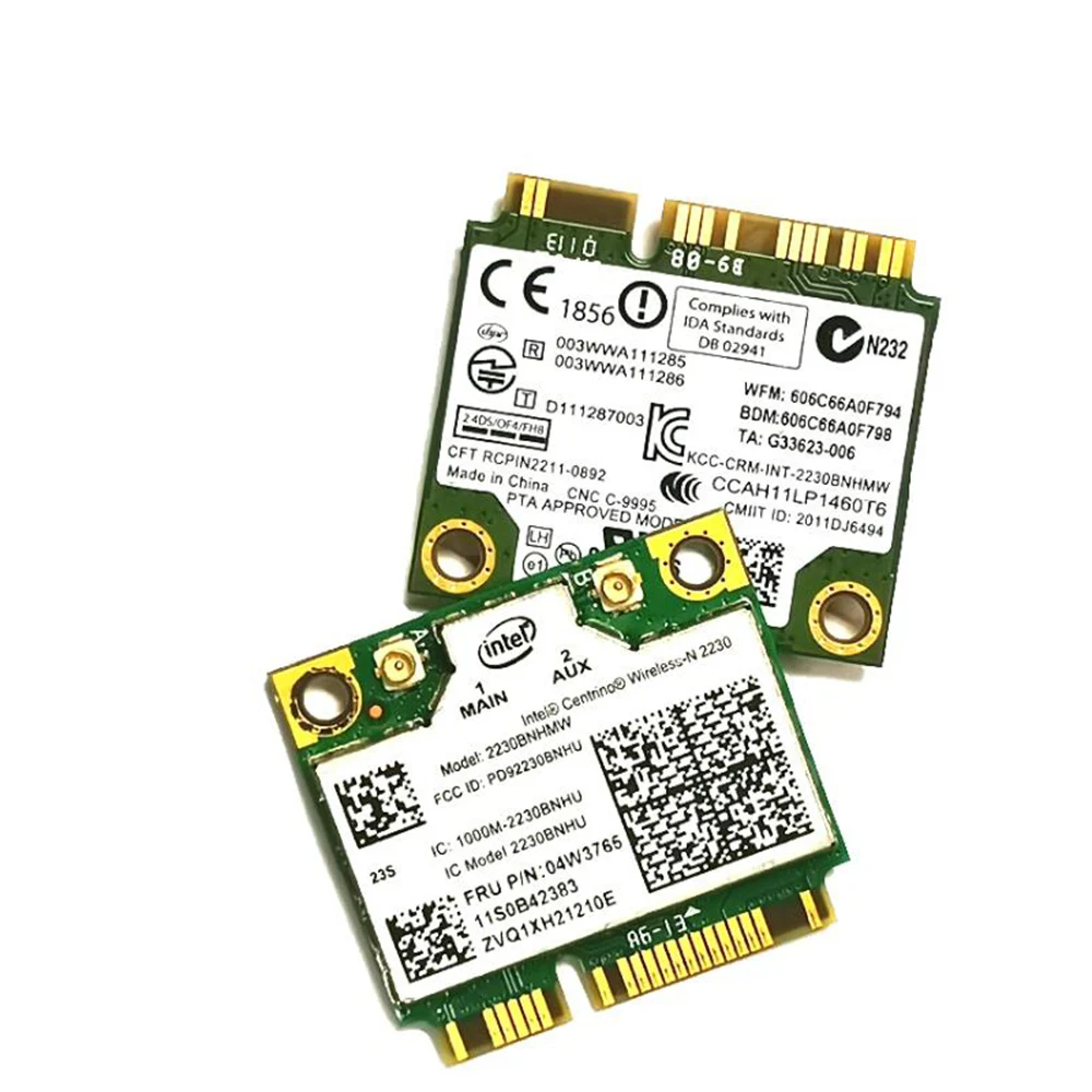 Для Intel Centrino Wireless N 2230 2230BNHMW 300 Мбит/с Wifi Bluetooth 4 0 Mini PCIe Wi Fi карта 04W3765 для Y400 Y500 Y410P Y430P| |