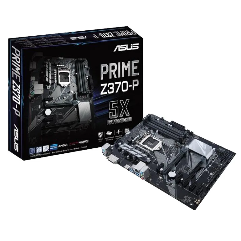 Материнская плата Asus PRIME Z370-P для настольных ПК Intel Z370 LGA1151 DDR4 8th GenCore i7/i5/i3/Pentium/Celeron ATX
