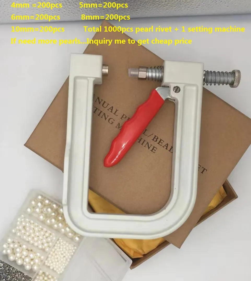 1000 шт., жемчужные заклепки для одежды