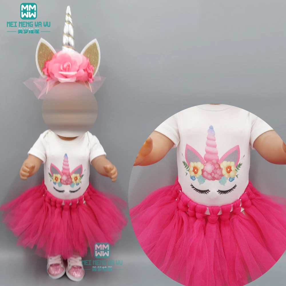 Игрушка Детская Одежда для куклы подходит 43 см Новорожденные куклы аксессуары День рождения платье принцессы