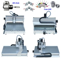 4 axis usb 800w china cnc router 6040 pcb aluminum metal wood engraving milling machine