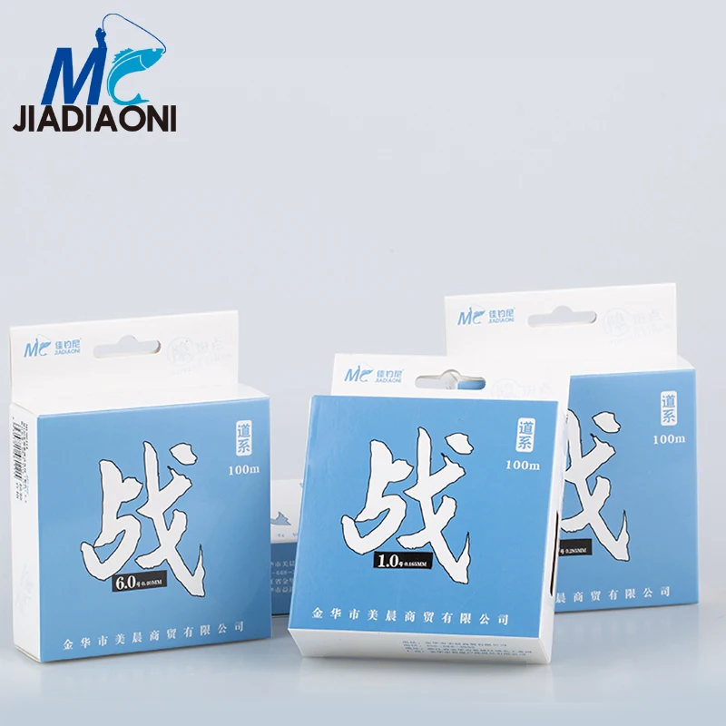 100 м 100% нейлоновая прозрачная рыболовная леска JIADIAONI для ловли нахлыстом