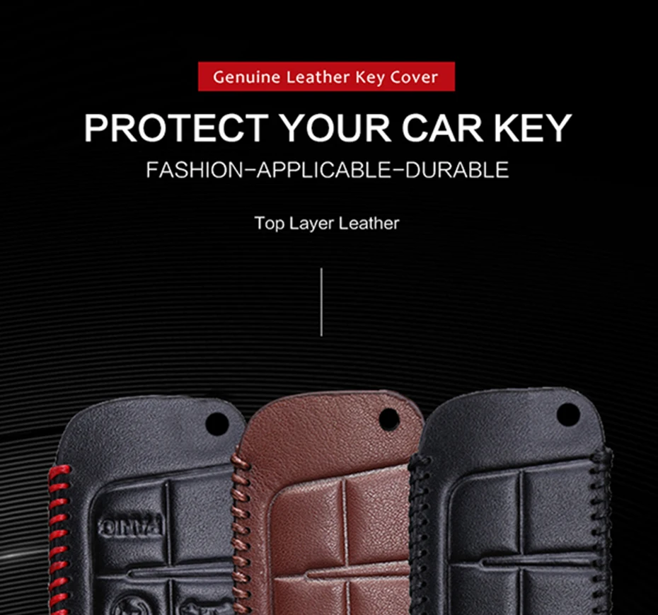 Кожаный чехол для ключей для автомобиля Dodge Ram 1500 Journey charger Dart Challenger Durango Key Holder для Fiat Grand Punto 500 Stilo