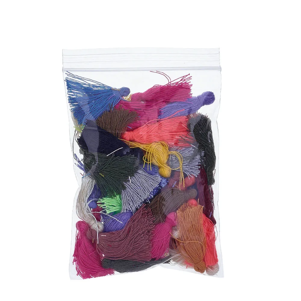 

20 Colors Cotton Thread Tassels Pendant Decorations for Jewelry Making DIY 25~31x5mm; about 39~47pcs/bag