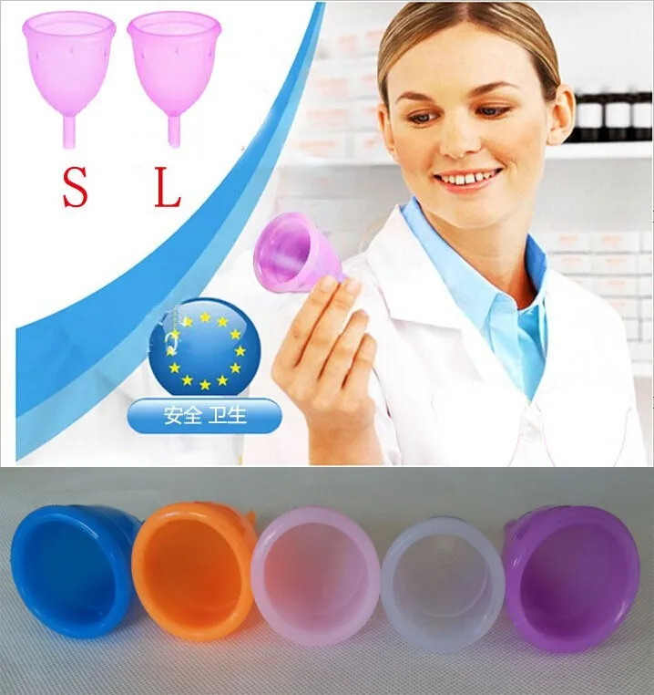 Бесплатная доставка лидер продаж менструальная чашка для женщин силиконовая