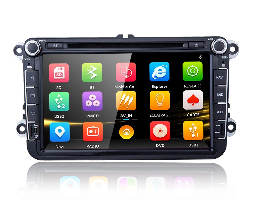 

8 inch in-dash Car DVD player with GPS navigation,audio Radio stereo,USB/SD BT/TV Canbus,car multimedia headunit for VW universa