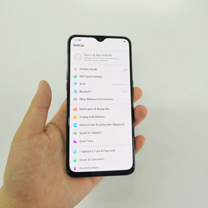 DHL Быстрая сотовый телефон Oppo K1 Snapdragon 660 Android 8,1 6," ips 2340X1080 6 Гб ram 64 Гб rom 25,0 МП экран отпечаток пальца