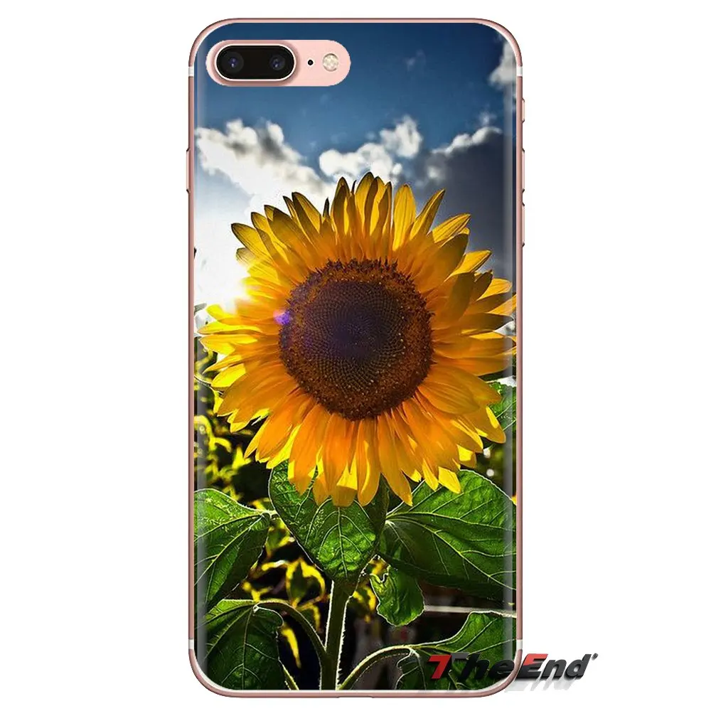 Sunflower Transparent Soft Cases Covers For HTC One U11 U12 X9 M7 M8 A9 M9 M10 E9 Plus Desire 630 530 626 628 816 820 830 |