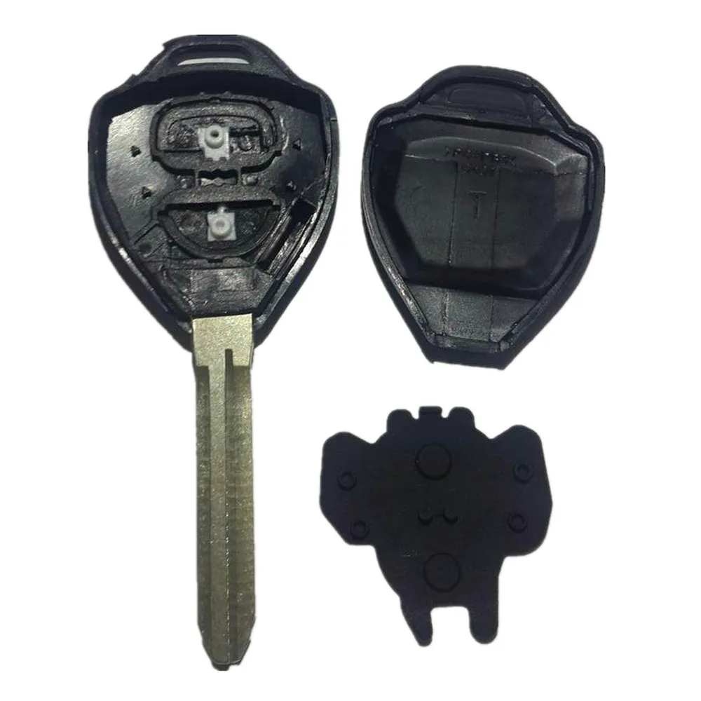 Чехол для автомобильного ключа JEAZEA Remote 2 кнопки чехол Toyota Corolla RAV4 Yaris Camry Hilux Prado |