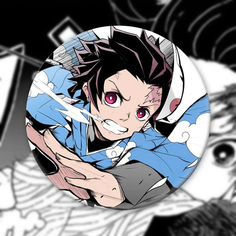1 шт. Новый Kimetsu No Yaiba Kamado Tanjirou собирать сумки значки Кнопка брошь булавки косплей