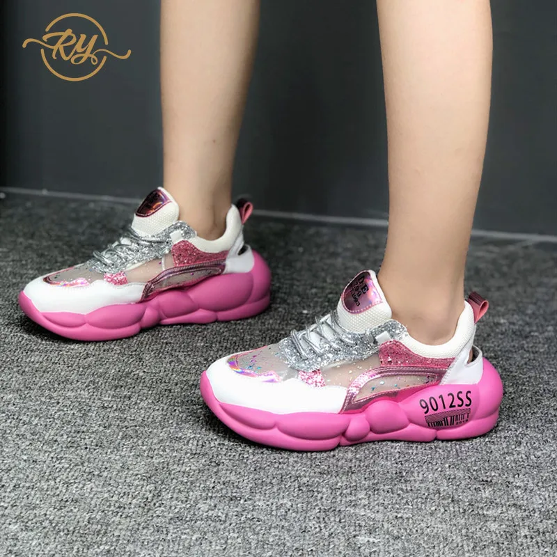 RY RELAA женские кроссовки 2018 роскошные Брендовые туфли из натуральной кожи обувь на