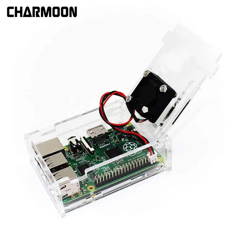 Высококачественный чехол для Raspberry Pi 3 B + акриловый прозрачная крышка корпуса с