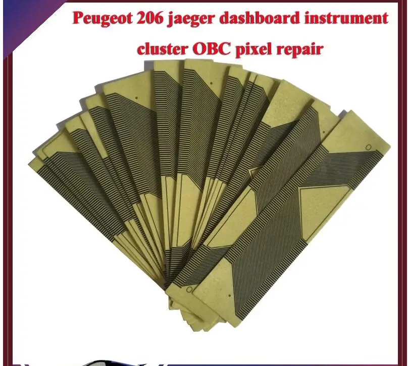 

10pcs Peugeot 206 Sagem LCD pixel repair ribbon cable replacement,flat LCD connector for Peugeot 206 Sagem dashboard