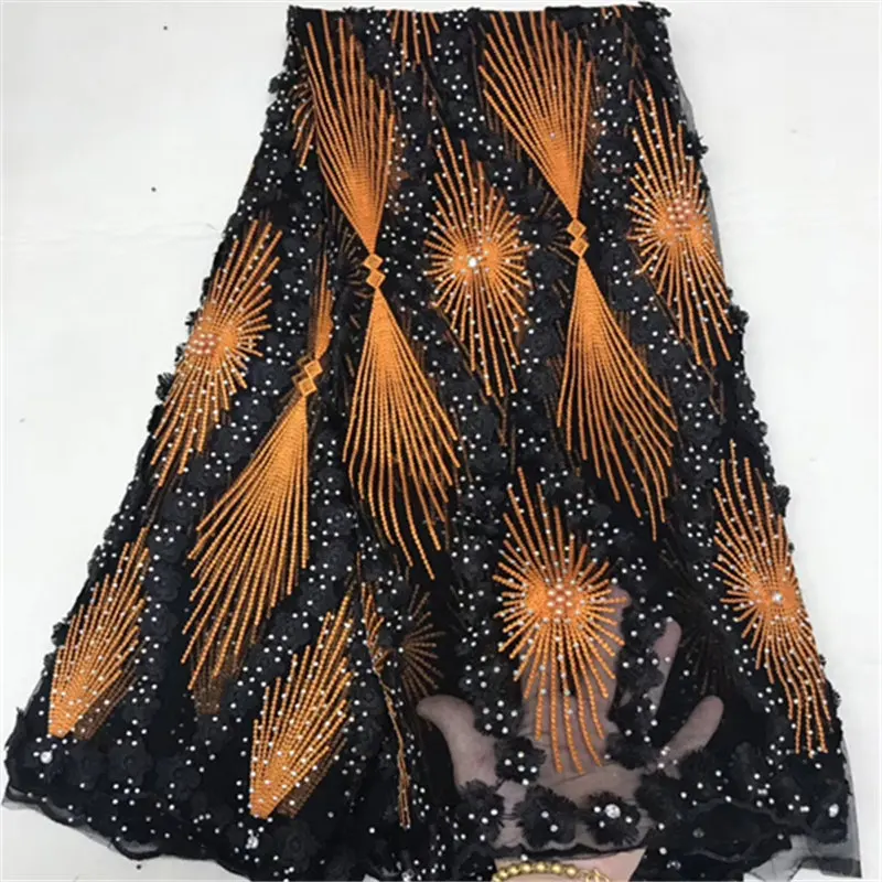 Черный цвет Африканский кружевной ткани с камнями 2019 высокое качество Бирюзовый