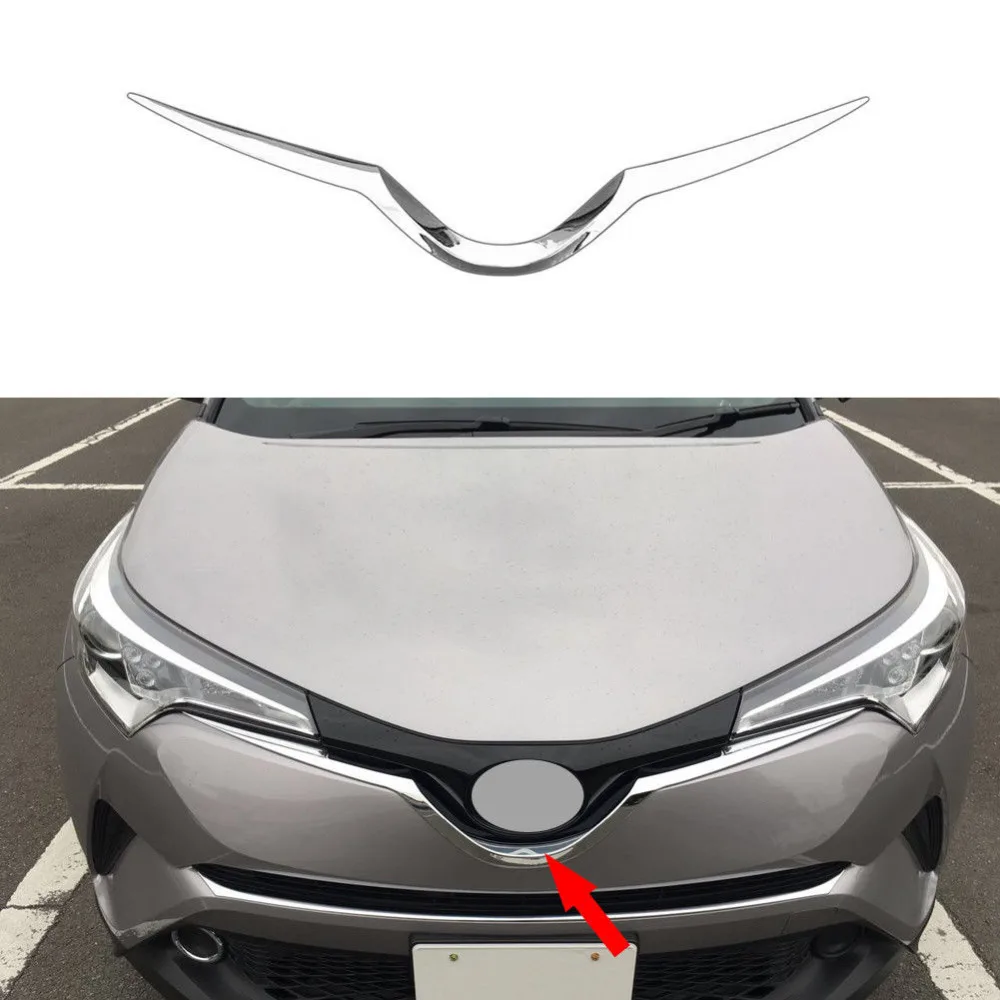 

Подходит для Toyota C-HR CHR 2016 2017 2018 1 шт. хромированный ABS передний капот для автомобиля решетка капота декоративная отделка декоративные аксессуары