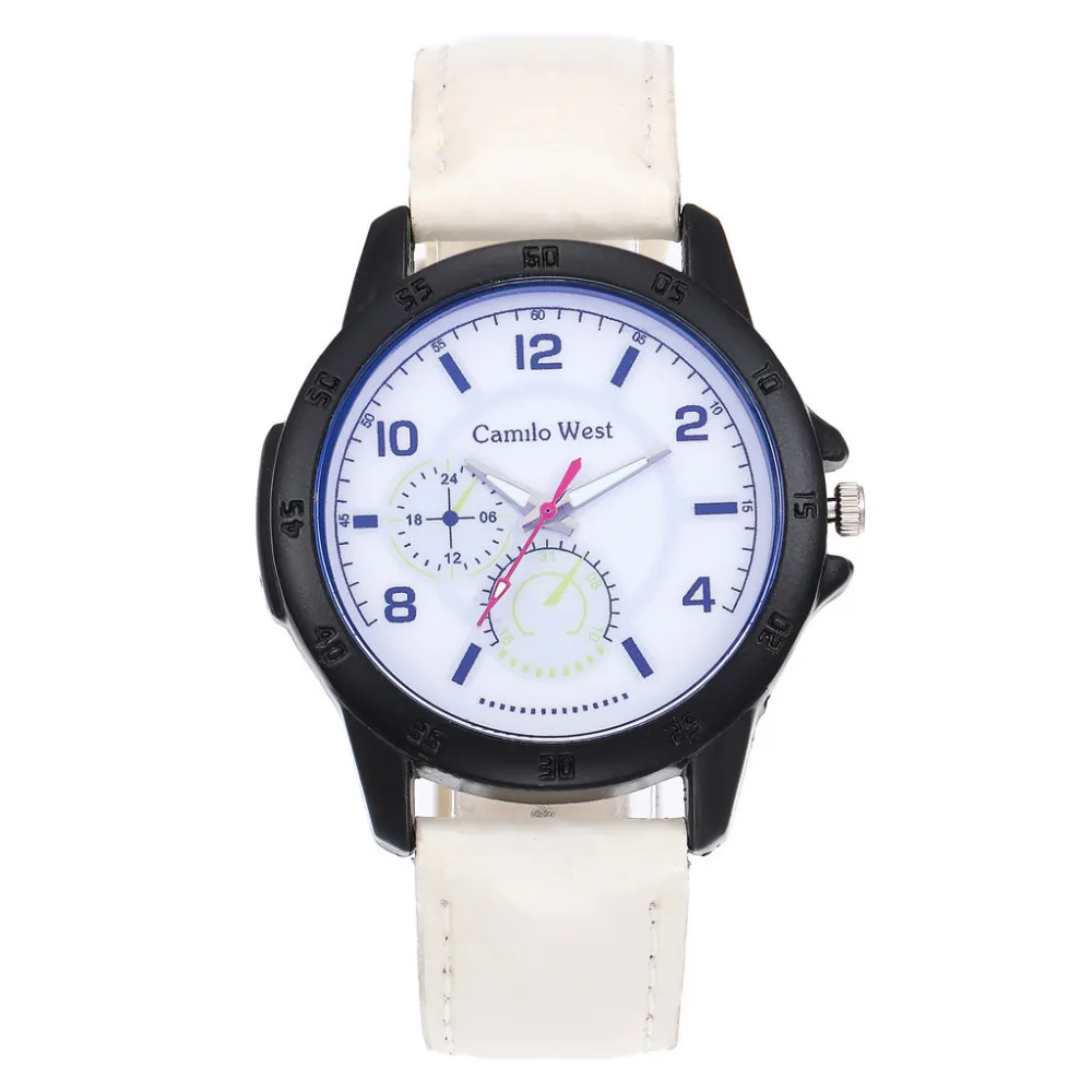 Женские кварцевые часы с синим циферблатом и кожаным ремешком новинка 2019 |