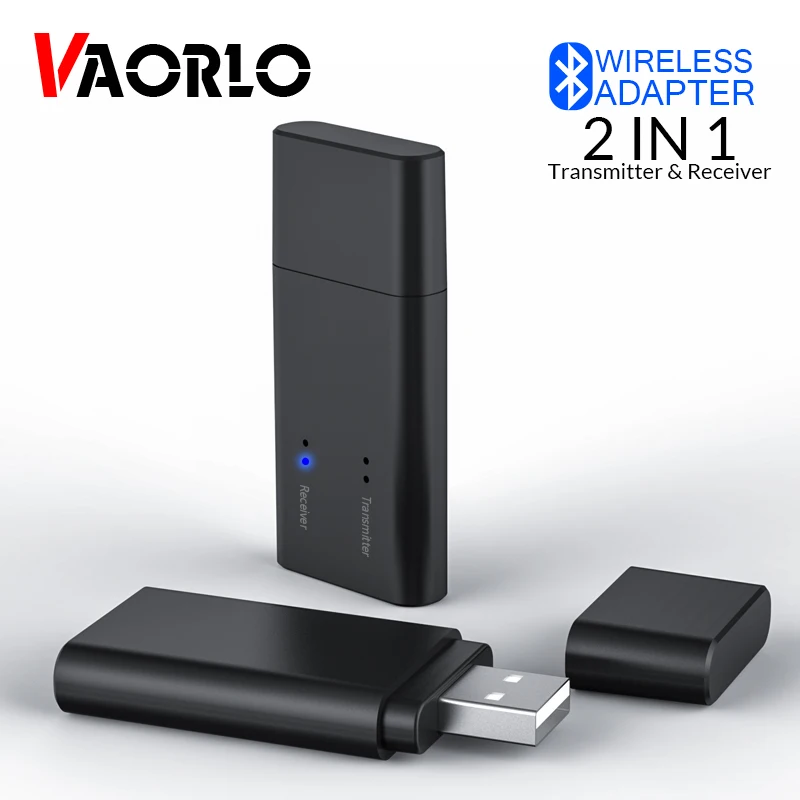 VAORLO Bluetooth адаптер 2 в 1 bluetooth приемник передатчик для ТВ ПК беспроводной стерео