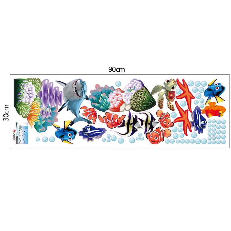 Найдите Немо Дори рыбы морские настенные наклейки для детской комнаты ванной