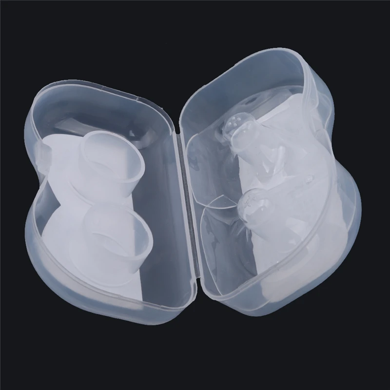 2Pcs/Set Silicone Baby Breast Milk Feeding Soft Protector Ultra-thin Nipple Shield Convenient | Мать и ребенок