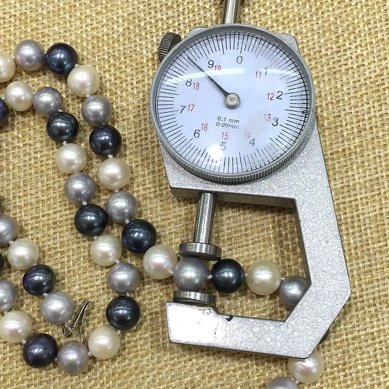 

fine jewelry pearl necklace bracelet stud earring set white grey peacock mix color perfectly round natural pearl for girl gift