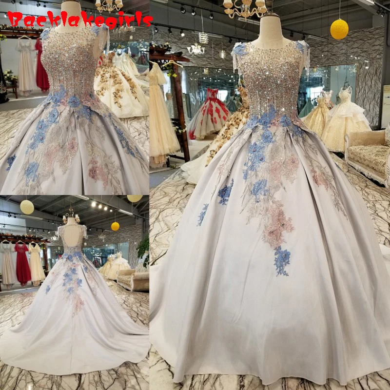 6119 Кепки рукав с крупным бисером и серебряного цветов блестящая Для женщин вырез