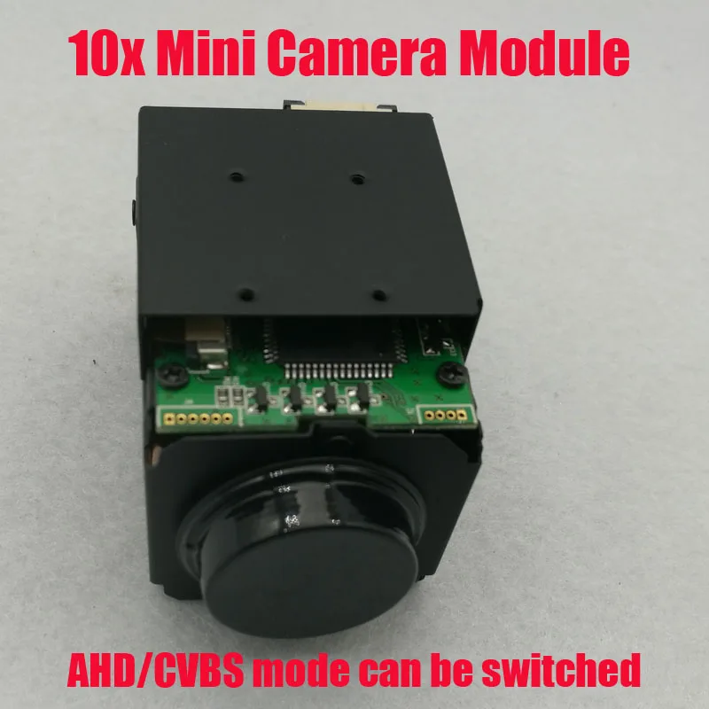 

1/3" 1200TVL 960P AHD CVB Sony CMOS 10x Optical Auto Focus CCTV Security Mini Zoom Camera Module 5~50mm Lens Free Shipping