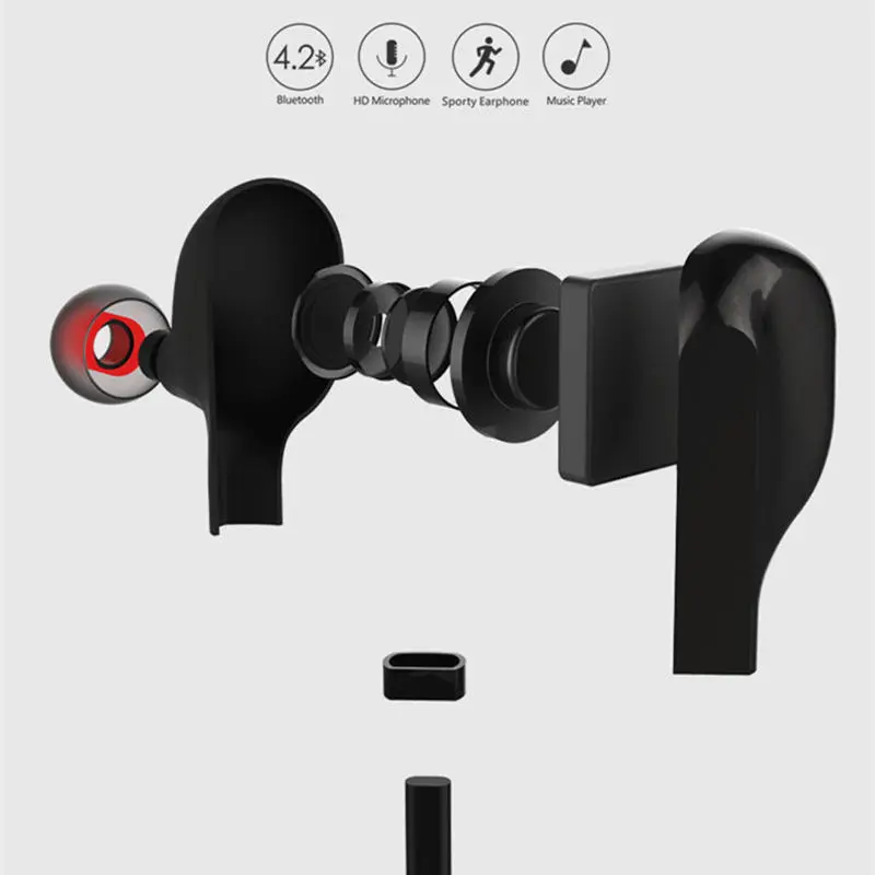 Наушники-вкладыши с шейным ободом Bluetooth-наушники беспроводные наушники V4.2