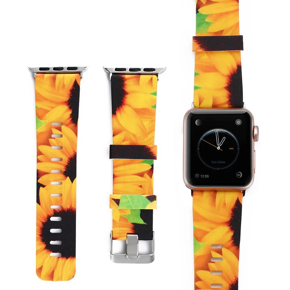 Ремешок для apple watch 4 ремешок часов 38 мм 42 44 40 спортивный силиконовый iwatch Series 3 2 1