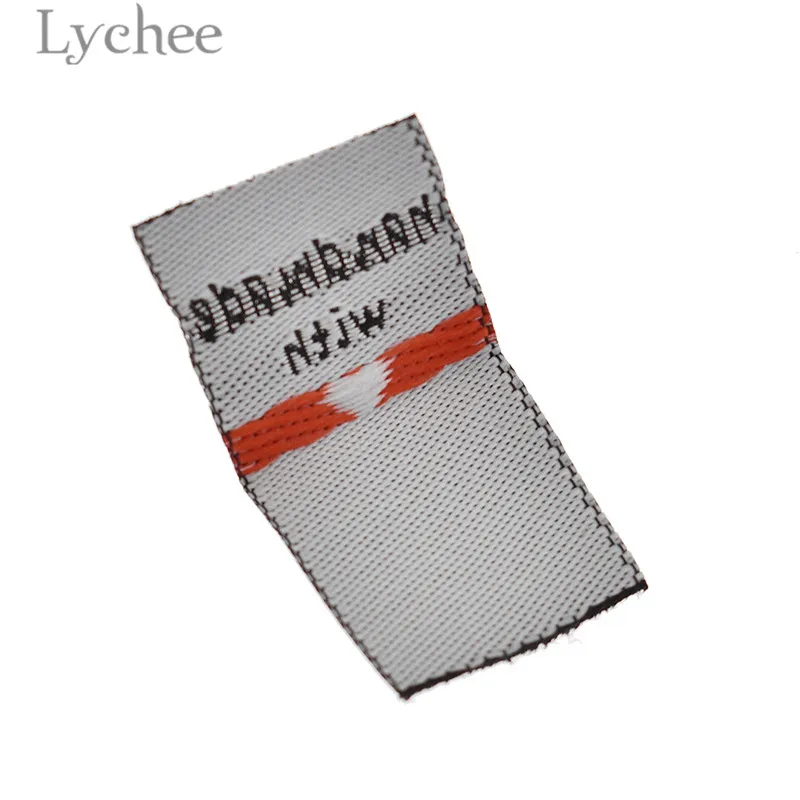 Lychee 100 шт ручной работы с любовью Одежда Этикетки ярлыки с тиснением DIY этикетки типа «флажок» для швейных аксессуаров