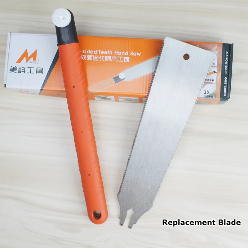 10-дюймовая шпилька Double Edge рекламный выдвижной ручной пилы замена лезвия бритвы пила 10/18TPI ручные пилы для обработки зазубрин на деревообрабатывающий инструмент