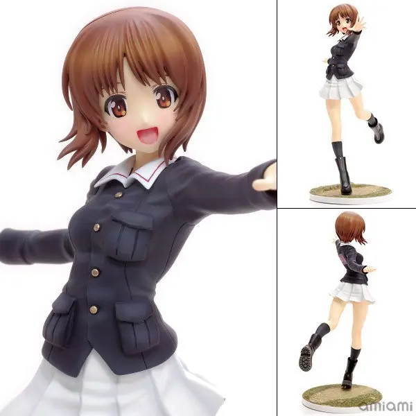 Новинка 1 шт. 22 см ПВХ Аниме Фигурки девушки und PANZER Nishizumi Miho экшн фигурки