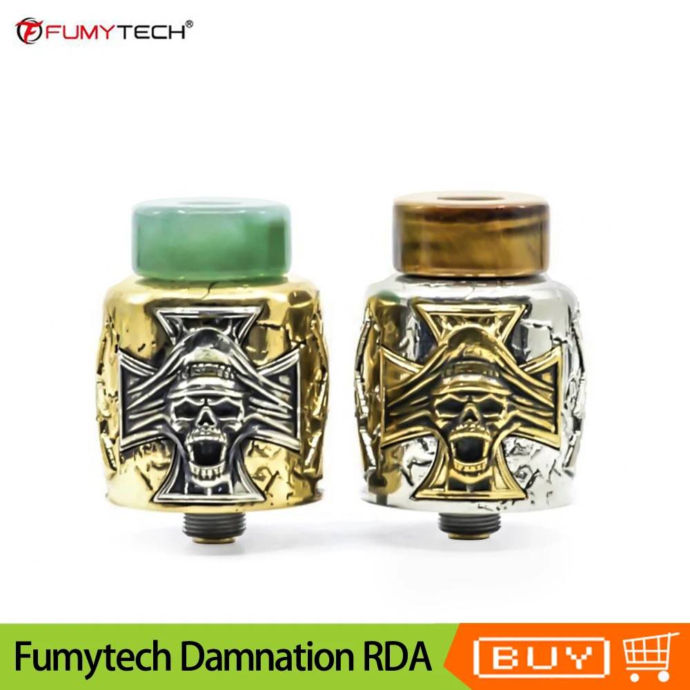 Оригинальный Fumytech Damnation RDA танк 24 мм Нижний поток воздуха Vape Танк BF Pin сок
