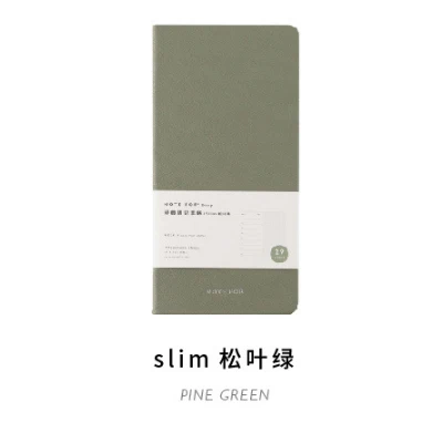 Pine Green Кожаный чехол карамельного цвета, классический ежедневник на полгода, еженедельный, ежемесячный, годовой план, Расписание, книга, школьные канцелярские принадлежности - Цвет: Pine Green
