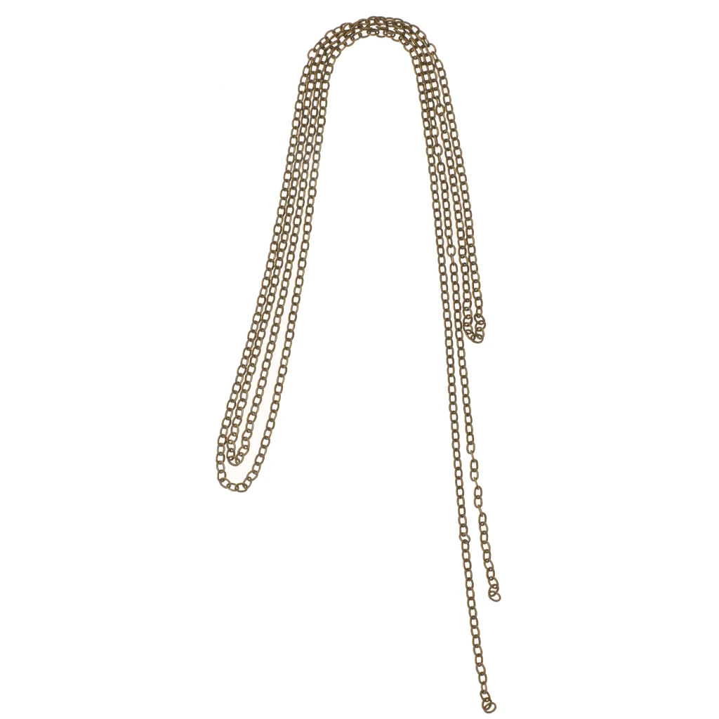 

COOL MENS BRASS METAL SOLID OVAL LINK CHAIN DIY NECKLACE JEWELRY 61cm LONG NEW