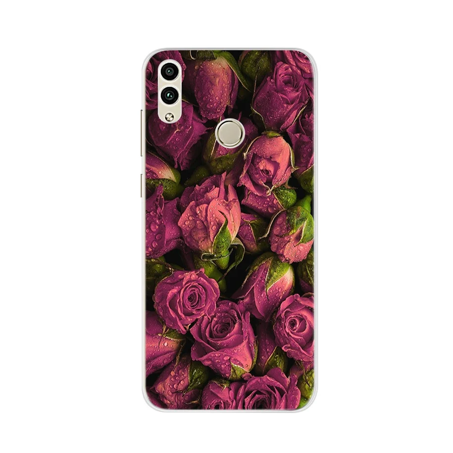 Чехол для Huawei Honor 8C мягкий чехол из ТПУ с узорами P Smart 2019 Play 8X 10 20i 10i Mate 20 Lite