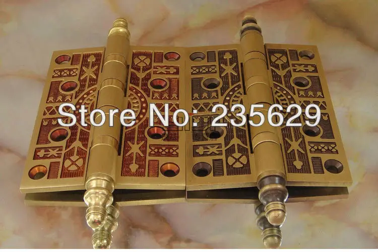 Бесплатная доставка латунные петли для деревянной двери/металлической двери 4