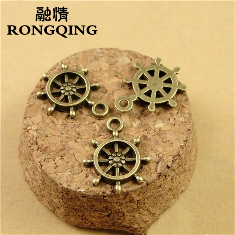 

RONGQING, 18*16 мм, 100 шт./лот, подвески «корабль», ожерелья, модные ювелирные изделия ручной работы, подвески «сделай сам»