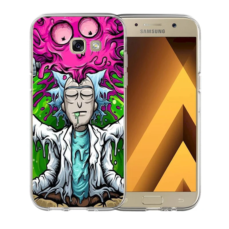 Роскошный чехол для телефона Rick And Morty Samsung Galaxy S6 S7 S8 S9 Edge Plus A3 A5 A7 A8 2015 2016 2017 2018 J3 funda