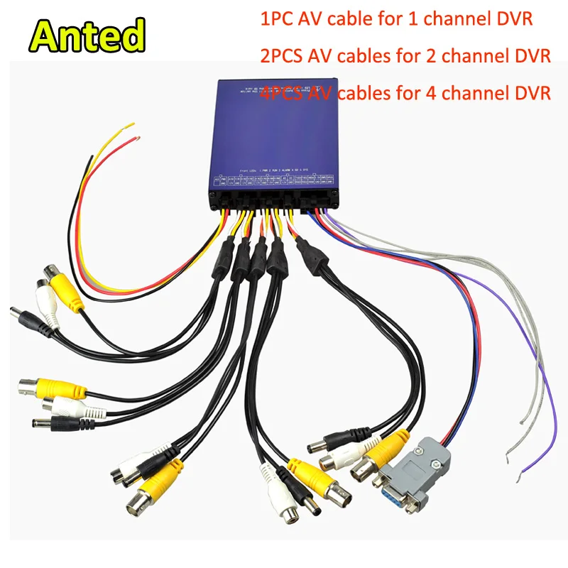 Автомобильный мобильный видеорегистратор SD карта школьный автобус DVR 4 канала с