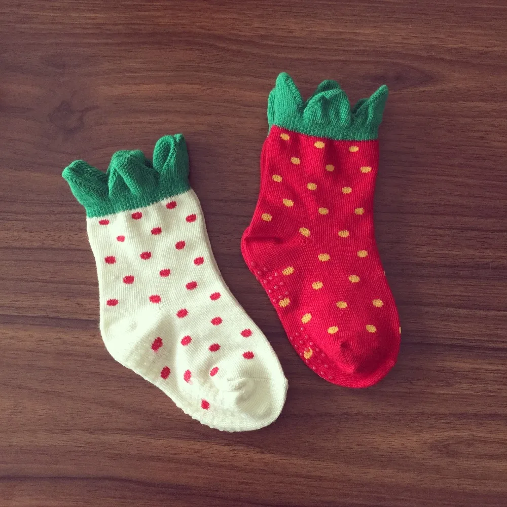 2 пара/лот белые красные носки унисекс для малышей от 0 до 4 лет Детские хлопковые
